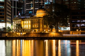Customs House cloaked by newer buildings